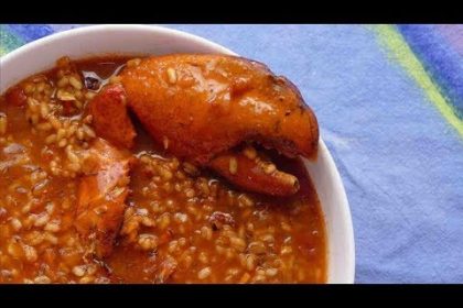 Receta de arroz caldoso con bogavante