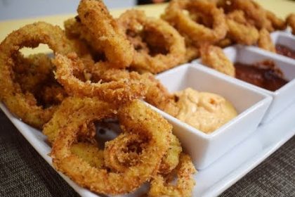 Receta de anillos de calamar rebozados en panko