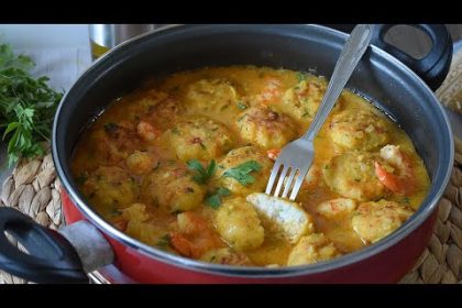 Receta de albóndigas de pescado y marisco