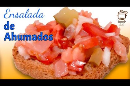 Receta de anchoas con salmón ahumado