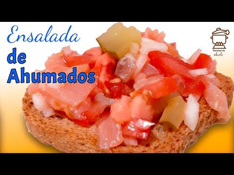 Receta de anchoas con salmón ahumado