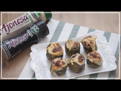 Receta de alcachofas gratinadas con jamón