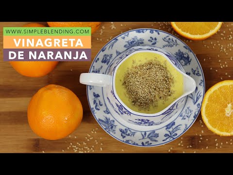 Receta de vinagreta de naranja