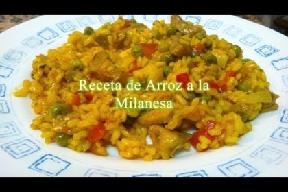 Receta de arroz a la milanesa