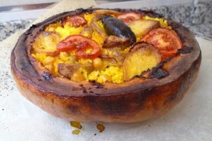 Receta de arroz al horno con calabaza