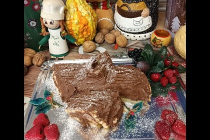 Receta de tronco de navidad con thermomix