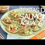 Receta de tostadas de salmón con aguacate