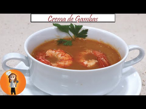 Receta de arroz a la crema de gambas