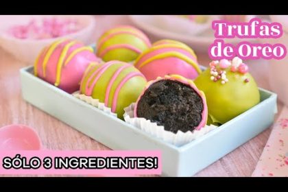 Receta de trufas de chocolate y oreo