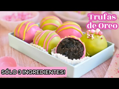 Receta de trufas de chocolate y oreo