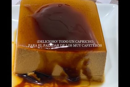 Receta de amantes de café flan