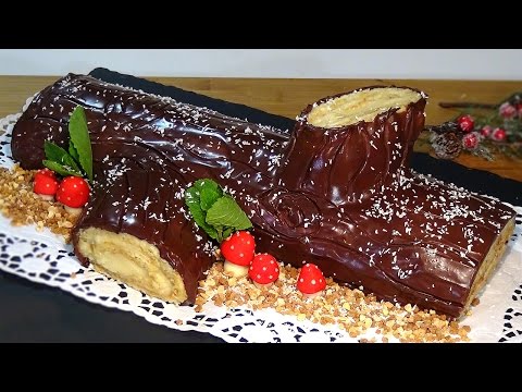 Receta de tronco de navidad de chocolate