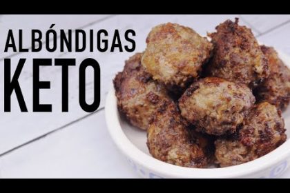 Receta de albóndigas keto