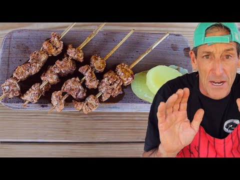 Receta de anticuchos de pescado