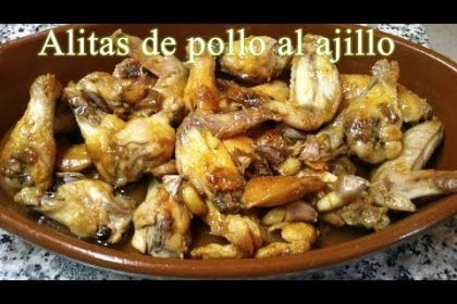 Receta de alitas de pollo al ajillo