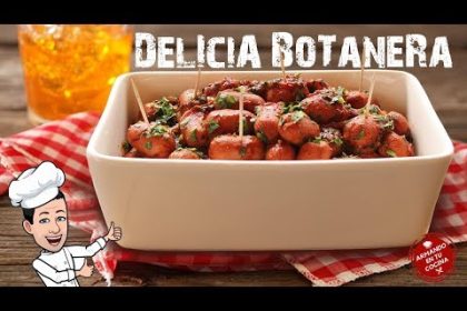 Receta de aperitivos para navidad botas de salchichas