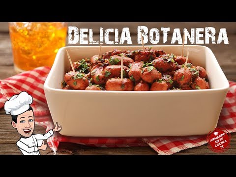 Receta de aperitivos para navidad botas de salchichas